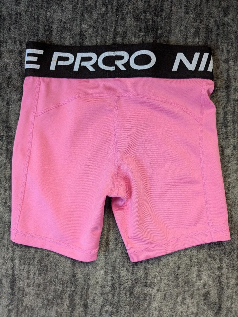 Nike Pink Pro Girls Shorts with Black Waistband
